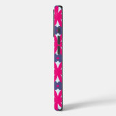 Paarse en roze bloemvormen illustratie Case-Mate iPhone case (Achterkant / Links)