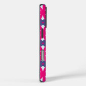 Paarse en roze bloemvormen illustratie Case-Mate iPhone case (Achterkant / Rechts)