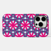 Paarse en roze bloemvormen illustratie Case-Mate iPhone case (Achterkant (horizontaal))