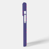 Paarse en roze bloemvormen illustratie Case-Mate iPhone case (Achterkant / Links)