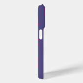 Paarse en roze bloemvormen illustratie Case-Mate iPhone case (Achterkant / Rechts)