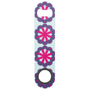 Paarse en Roze Bloemvormen Speed Flessenopener