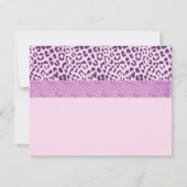 Paarse en Roze Bruidsdouche Uitnodiging (Achterkant)