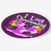 PAARSE EN ROZE CHEERLEADERPAPIER BORDEN PAPIEREN BORDJE (Gekanteld)