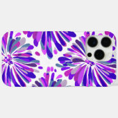 Paarse en roze chrysant bloemenpatroon Case-Mate iPhone case (Achterkant (horizontaal))