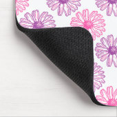 Paarse en roze Daisies Pattern Muismat (Hoek)