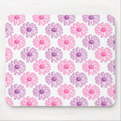 Paarse en roze Daisies Pattern Muismat (Voorkant)