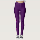 PAARSE EN ROZE DANSERES LEGGINGS (Voorkant)