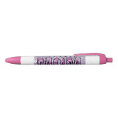 Paarse en roze design pen voor mama (Bovenkant)