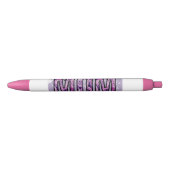 Paarse en roze design pen voor mama (Voorkant)