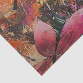 Paarse en roze explosie decoupage tissuepapier (Detail)