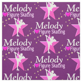 PAARSE EN ROZE FIGUUR SKATER STOF