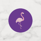 Paarse en Roze Flamingo Confetti (Kleine voorkant)