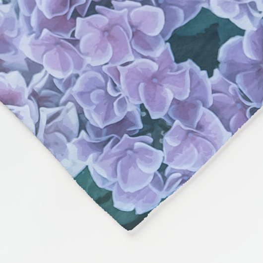 Paarse en roze Floral | Fleece Blanket (Hoek)