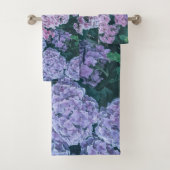Paarse en roze Floral | Handdoekset Bad Handdoek (Insitu)