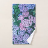 Paarse en roze Floral | Handdoekset Bad Handdoek (Handdoek)