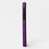 Paarse en roze Glitter Cross Case-Mate iPhone Case (Achterkant/links)
