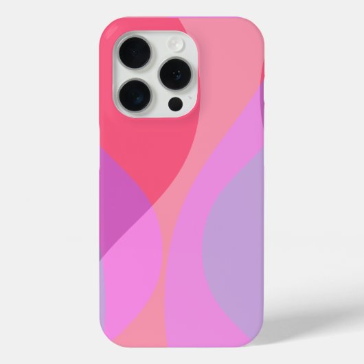 Paarse en roze golven Case-Mate iPhone case (Achterkant)