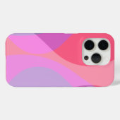 Paarse en roze golven Case-Mate iPhone case (Achterkant (horizontaal))