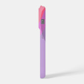 Paarse en Roze Golven iPhone Hoesje (Linkerkant)