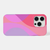 Paarse en Roze Golven iPhone Hoesje (Achterkant horizontaal)