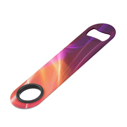 Paarse en roze golven speed flessenopener (Voorkant Gekanteld)