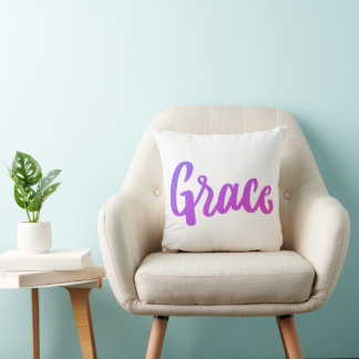 Paarse en roze gradiënt ontwerp Grace Kussen