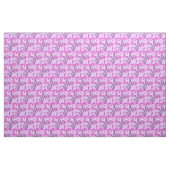 Paarse en roze grafisch orchideeënweefsel stof (Yard (91,4 cm))