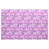 Paarse en roze grafisch orchideeënweefsel stof (Fat Quarter)