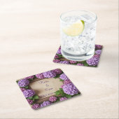 Paarse en roze hortensia's kartonnen onderzetters (Insitu)