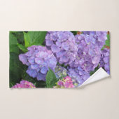  Paarse en Roze Hydrangea Flowers Bad Handdoek (Handdoek)