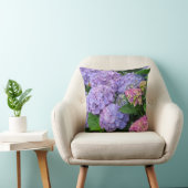  Paarse en Roze Hydrangea Flowers Kussen (Chair)