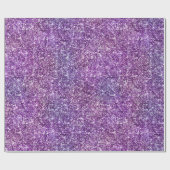 Paarse en Roze Iridiserende Gradiënt Glitter Cadeaupapier (Vlak)