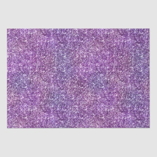 Paarse en Roze Iridiserende Gradiënt Glitter Tissuepapier (Voorkant)