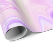 Paarse en Roze Iridiserende Gradiënt Marmer Cadeaupapier (Rol Hoek)