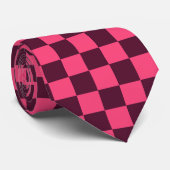 Paarse en roze kast stropdas (Opgerold)
