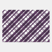 Paarse en roze kersttypografie inpakpapier vel (Voorkant 3)