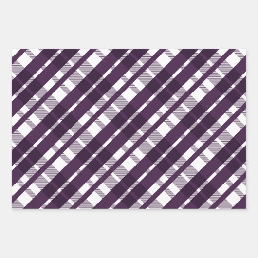 Paarse en roze kersttypografie inpakpapier vel (Voorkant 3)