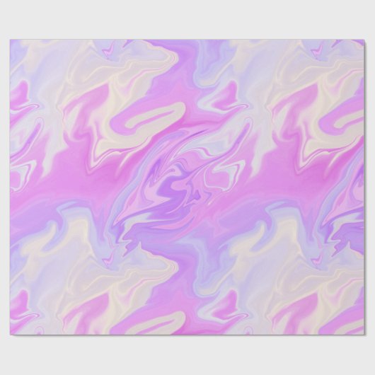 Paarse en roze kieuwschildpad cadeaupapier (Vlak)