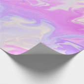 Paarse en roze kieuwschildpad cadeaupapier (Hoek)