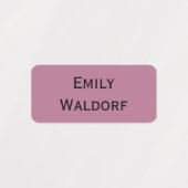 Paarse en Roze Kindernaamlabels voor Schoolkleding Labels (Design 2)