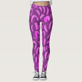 Paarse en roze kite boarding Thmed Kitesurf Leggings