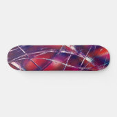 Paarse en roze kleurrijke lint persoonlijk skateboard (Horizontaal)