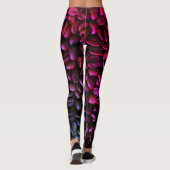 Paarse en roze koffiebonen leggings (Achterkant)