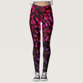 Paarse en roze koffiebonen leggings (Voorkant)