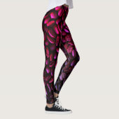 Paarse en roze koffiebonen leggings (Rechts)