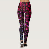 Paarse en Roze Koffieboon Leggings (Achterkant)