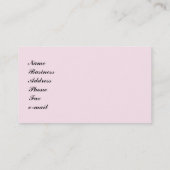 Paarse en roze kralen bloemen visitekaartje (Achterkant)