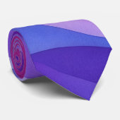 Paarse en Roze Kunststrik Stropdas (Opgerold)