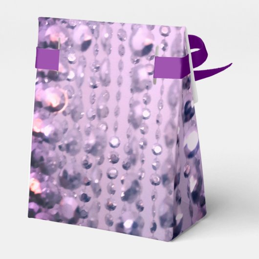 Paarse en roze legant gebeiteld bedankdoosjes (Achterkant)